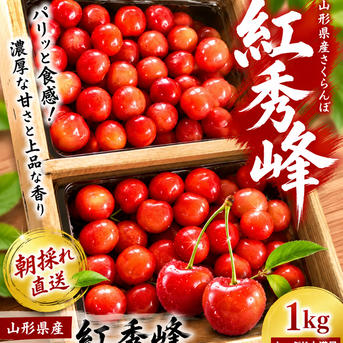 食べ応え満点！山形県産 紅秀峰 1kg ｜ 果物/さくらんぼ 産直アウル 