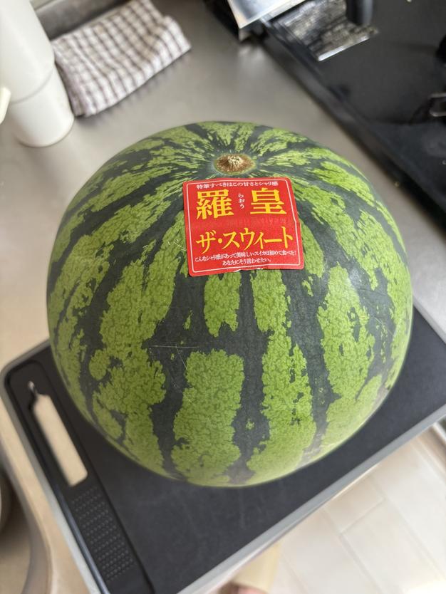 山形県産 すいか 羅皇ザ・スウィート 2Lサイズ 2玉入り ｜ 果物/スイカ